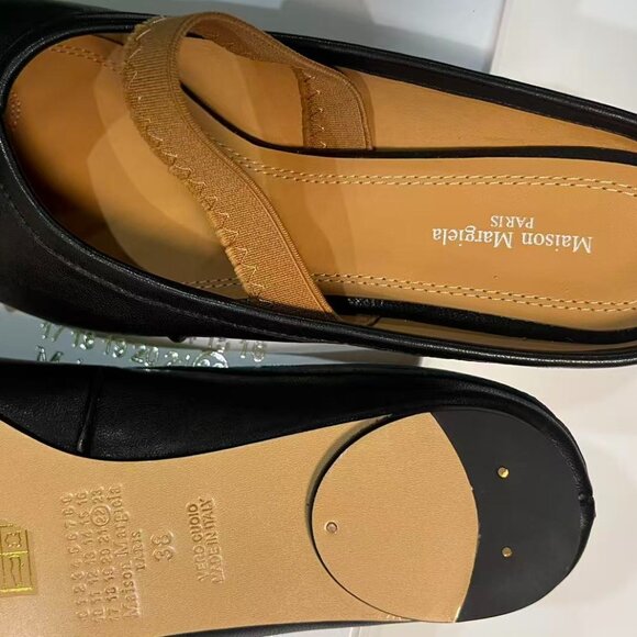 Maison Margiela Tabi Ballet Flats Black 38 - New With Box - Picture 3 of 5